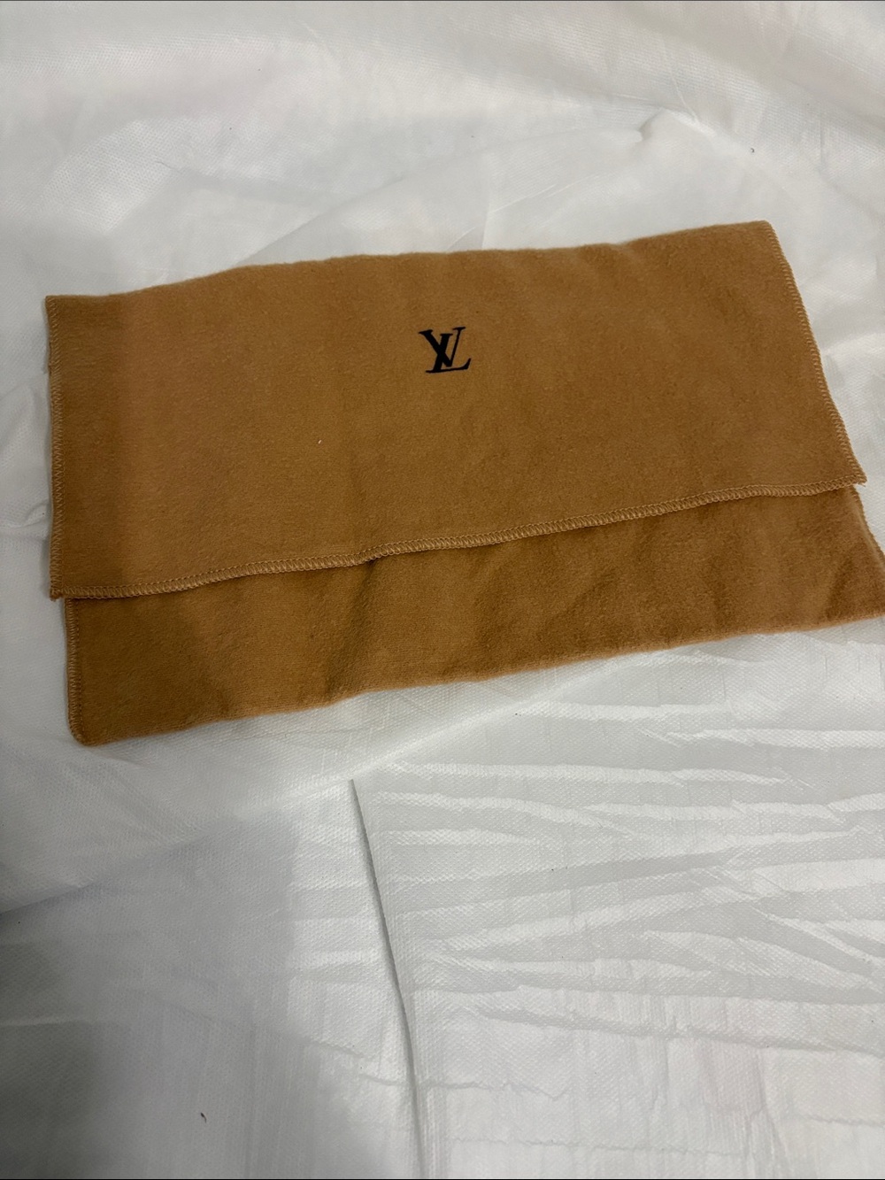 Louis Vuitton Camel Brown Fold-Over Pouch